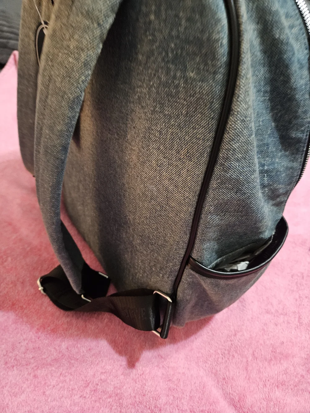 Steve Madden Denim and Black  Backpack LARGE